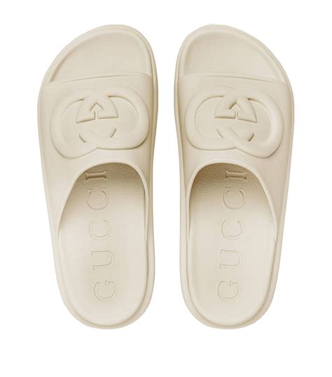 chunky gucci slides|gucci interlocking slides.